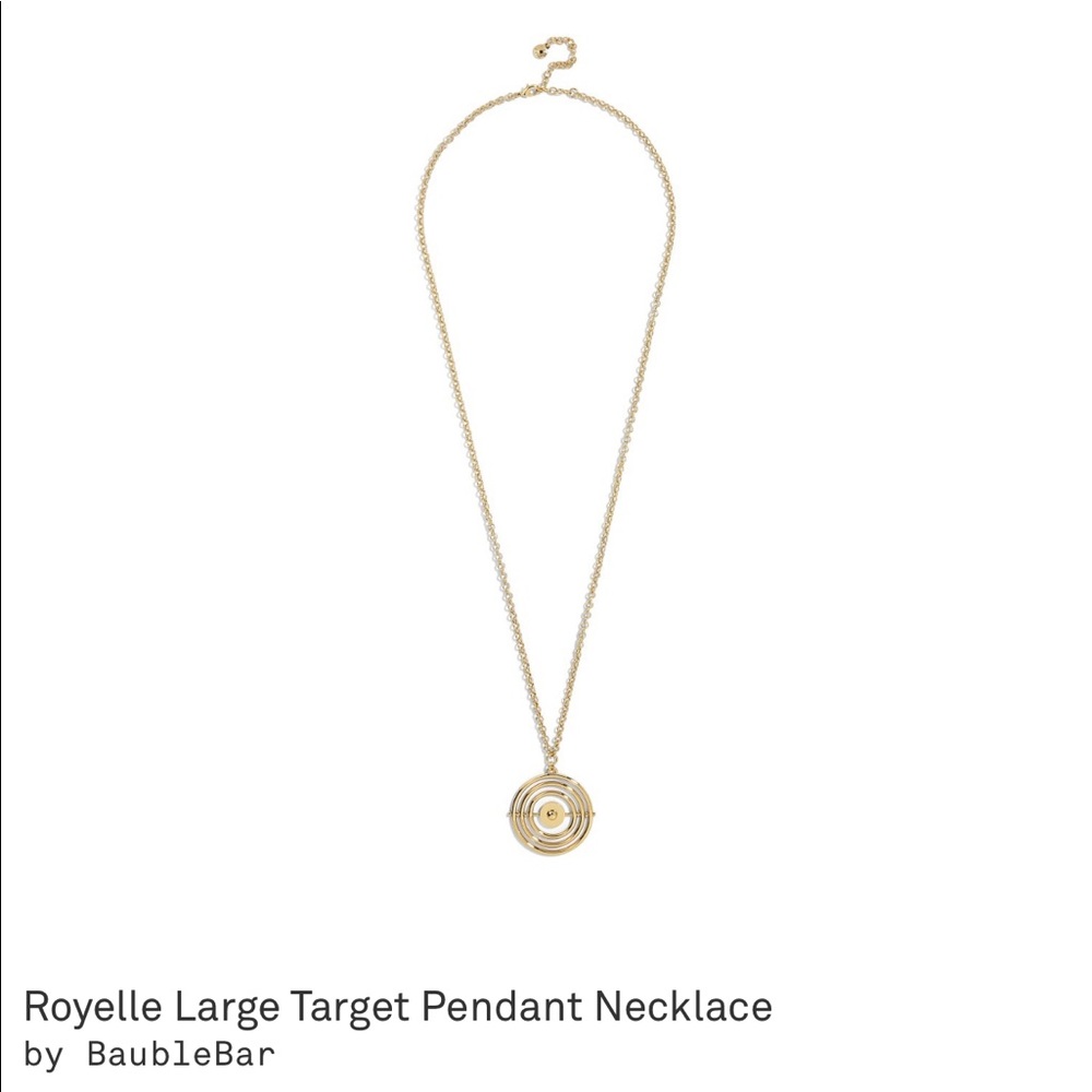BaubleBar Royelle Large Target Pendant Necklace